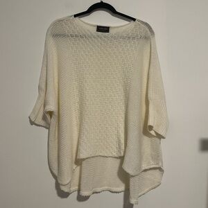Wooden Ships white knit dolman sleeve top